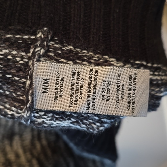 Montreal Canadiens NHL grey gradient knit sweater hoodie. Medium. - Picture 4 of 5